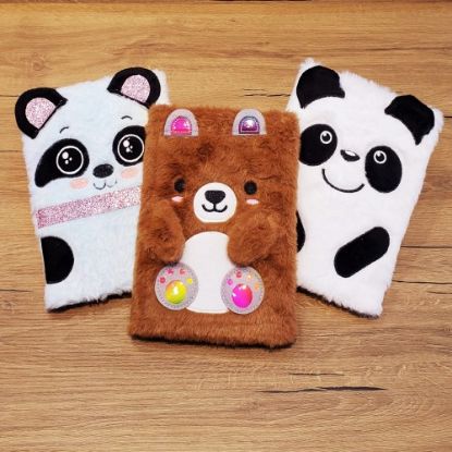 Panda Tasarımlı Peluş Defter resmi