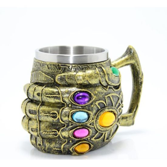 Paslanmaz Çelik Thanos Eli Kupa Bardak  resmi