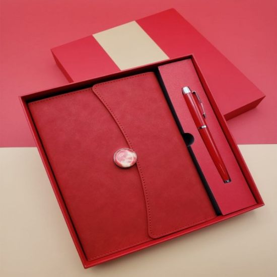 Promosyon Defter Kalem Seti Kırmızı Renk resmi