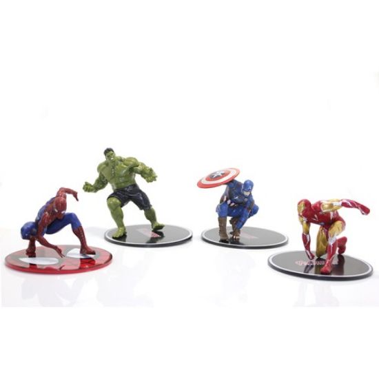 Süper Kahraman Figür 4'lü Set  resmi