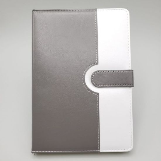 Tarihsiz Ajanda Defter Beyaz Gri Renk resmi