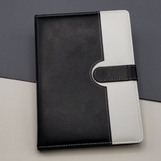 Tarihsiz Ajanda Defter Siyah Beyaz Renk  resmi