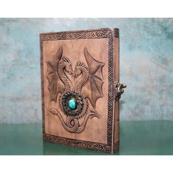 Taşlı Deri Defter Model 8  resmi