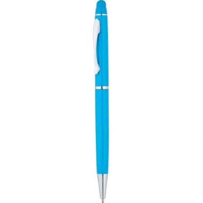 Touchpen Dokunmatik Turkuaz Metal Kalem resmi
