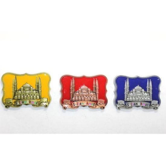 Yöresel Sultanahmet Magnet Kare Tasarım resmi