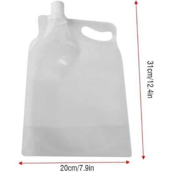 Plastik Kapaklı Su Torbası 1 Litre resmi