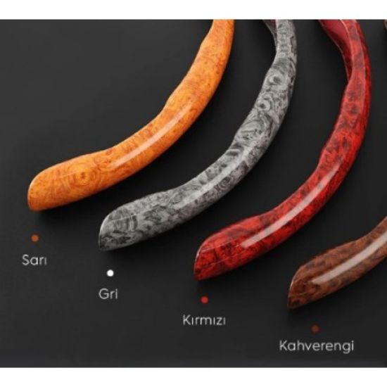 Ahşap Tasarımlı Direksiyon Simidi Koruma Kılıfı 2 li resmi