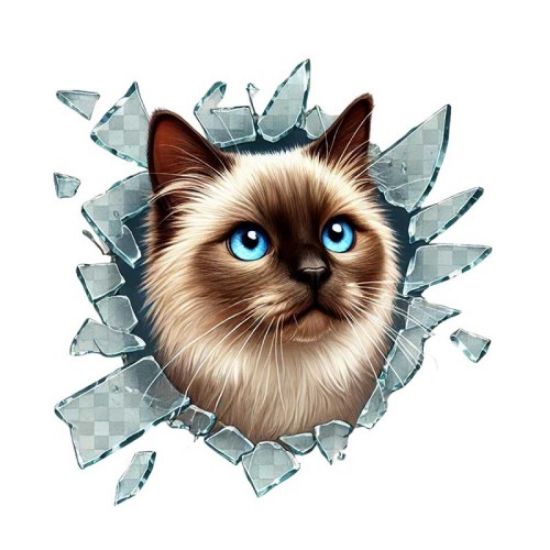 Fulcar Siamesse Araç Stickerı resmi