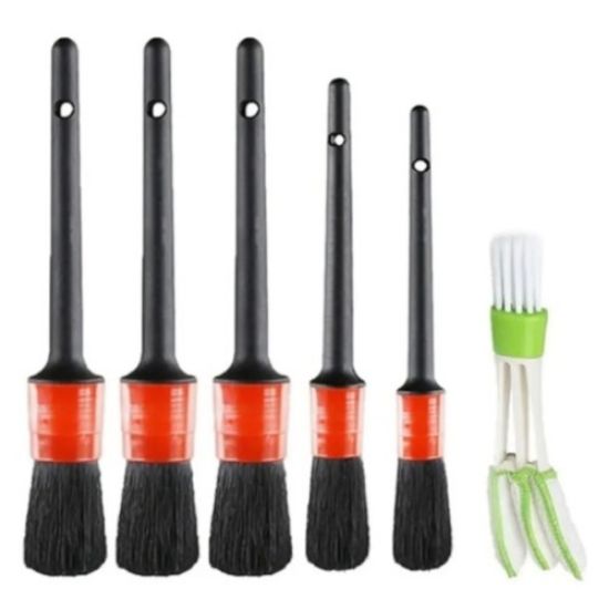 Araba Temizlik Detay Fırçası 5+1 Set resmi