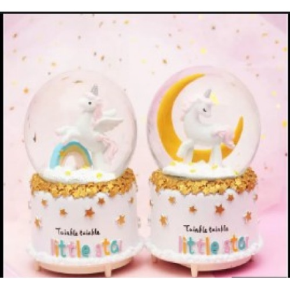 Unicorn Kar Küresi Orta Boy  resmi