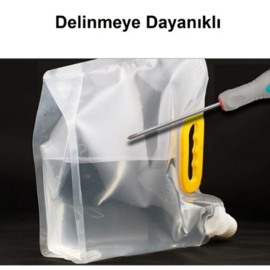Dayanıklı Plastik İçecek Çantası 1 Litre resmi