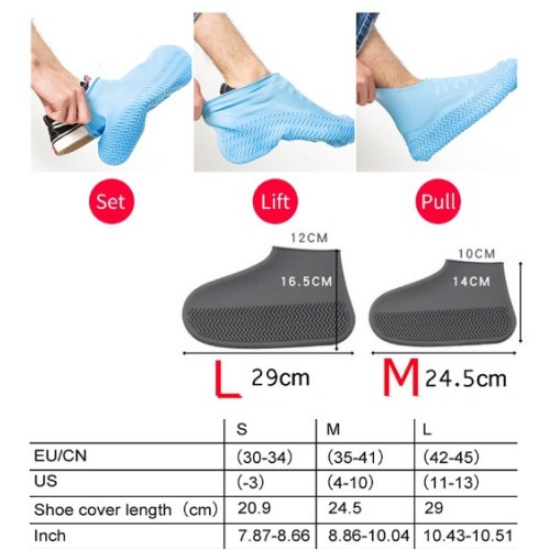 Su Geçirmez Ayakkabı Kılıfı L Beden resmi