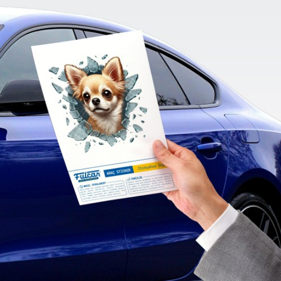 Fulcar Chiuahua Araç Stickerı resmi