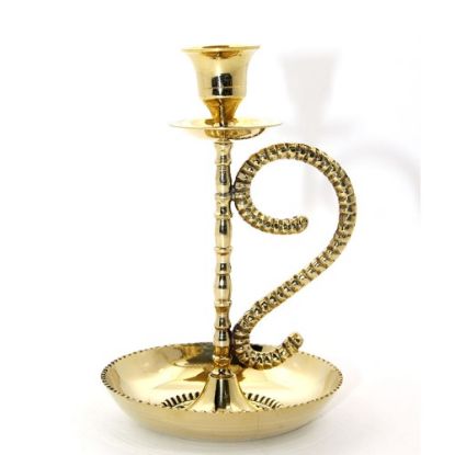 Tekli Pirinç Şamdan Model 1  resmi