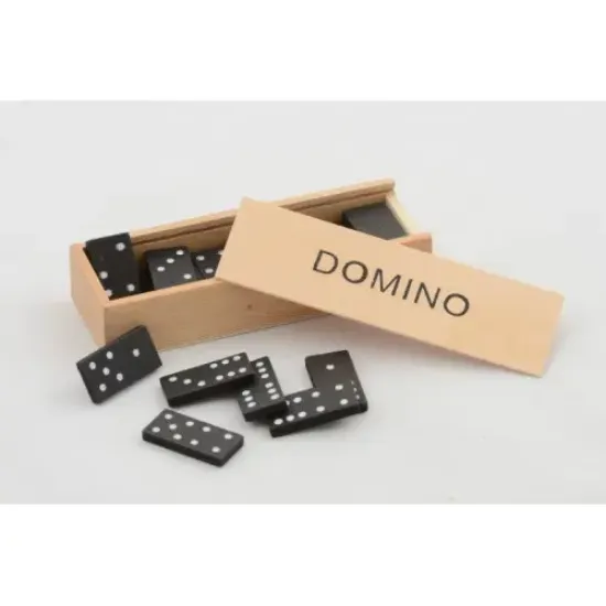 Ahşap Kutulu Domino Oyunu Model 2  resmi