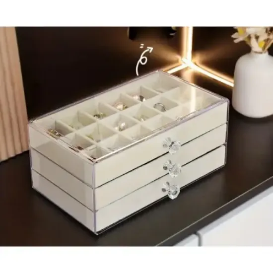 Üç Katlı Takı Organizeri resmi