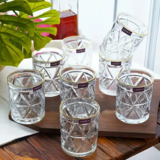6'lı Kristal Meşrubat Bardağı 300 ml  resmi