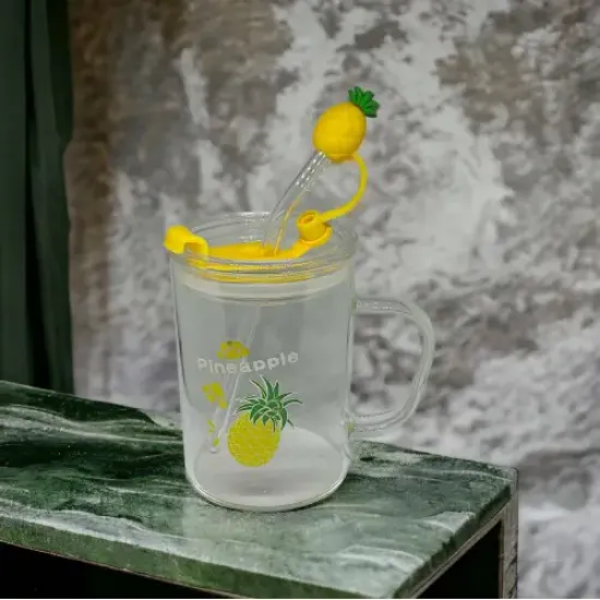 Ananas Tasarımlı Kupa Bardak resmi