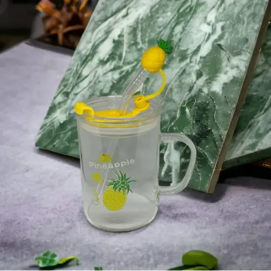 Ananas Tasarımlı Kupa Bardak resmi