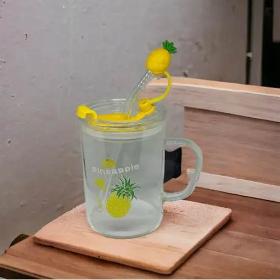 Ananas Tasarımlı Kupa Bardak resmi