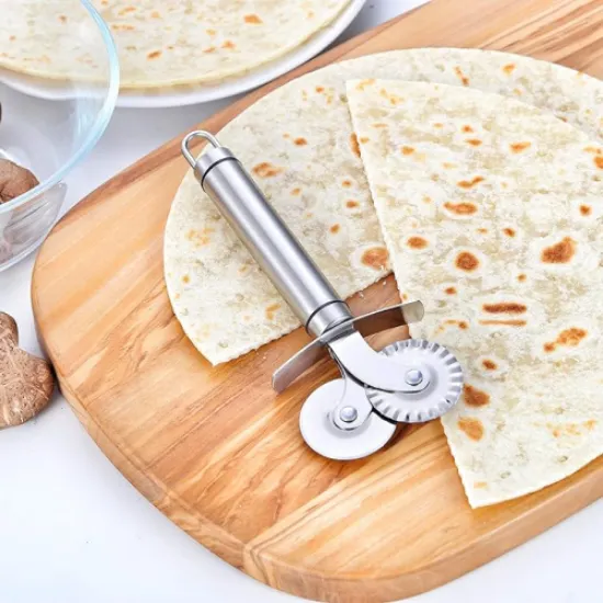 Çift Başlıklı Pizza Hamur Bıçağı resmi