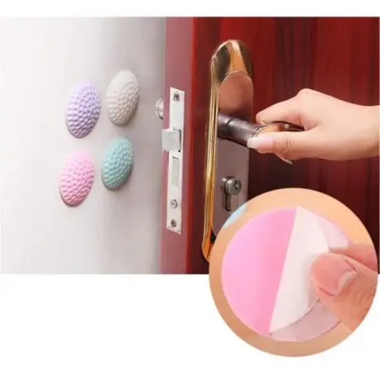 Çok Amaçlı Silikon Kapı Duvar Koruyucu Tampon - 4lü Paket resmi