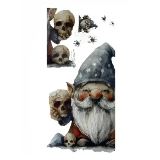 Gotik Cüce ve Kafatası Duvar Sticker Seti resmi