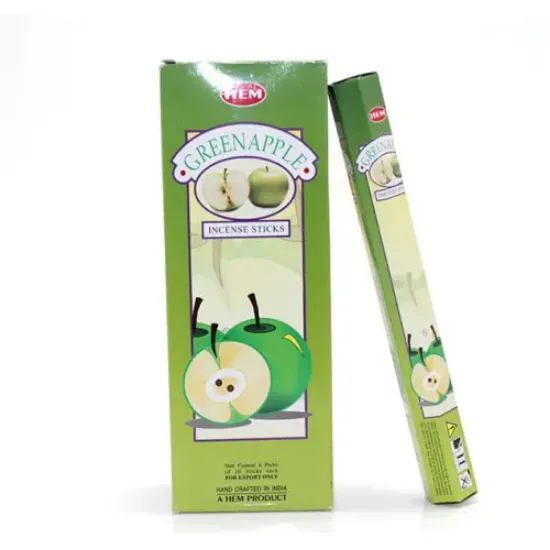 Hem Green Apple Aromalı Çubuk Tütsü resmi