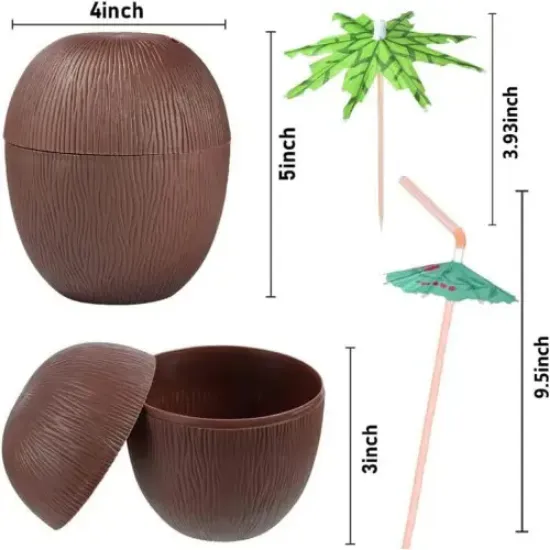 Hindistan Cevizi Pipetli Bardak  resmi