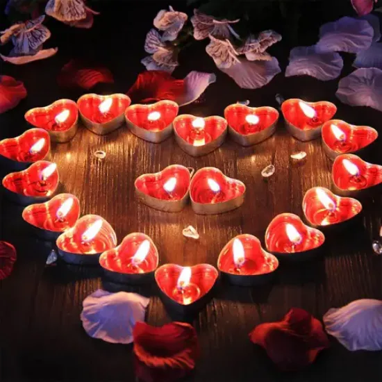 Kalpli 50'li Tealight Mum resmi