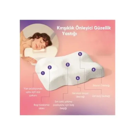 Kırışıklık Önleyici Ortopedik Güzellik Yastığı resmi