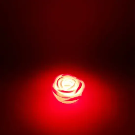 Led Işıklı Gül Mum resmi