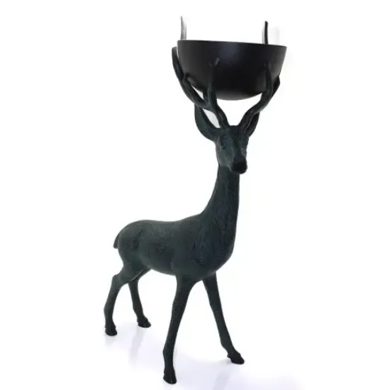 Metal Geyikli Kase 75 Cm  resmi