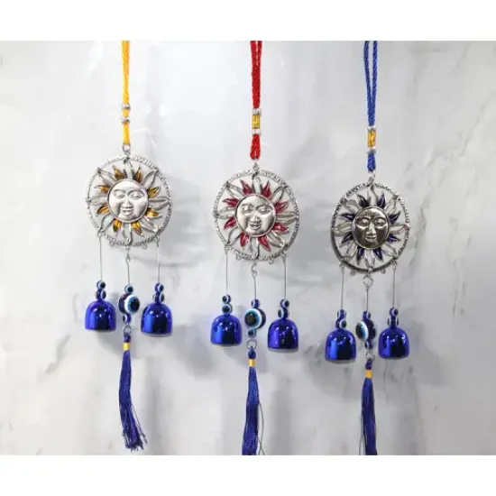 Metal Nazar Boncuğu Çan Model 13 resmi