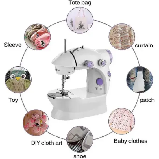 Mini Ev Dikiş Makinesi Pedallı Sewing Machine resmi