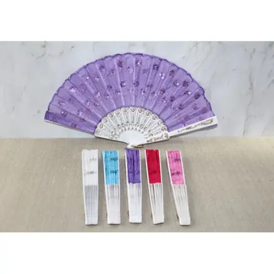 Plastik Pullu Yelpaze  resmi