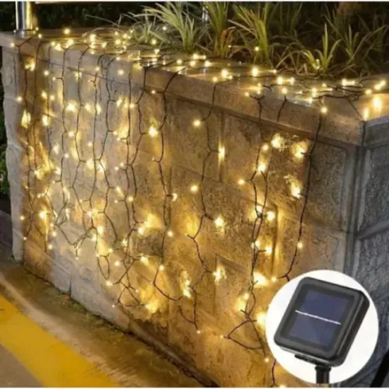 Solar 100 Ledli 12 Metre Bahçe Aydınlatma resmi