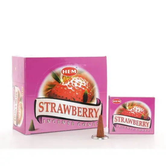 Strawberry Aromalı Konik Tütsü resmi