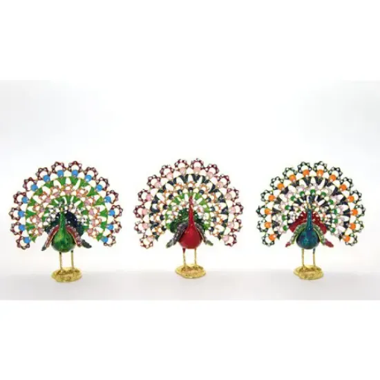Swarovski Taşlı Tavuskuşu Model 5 resmi