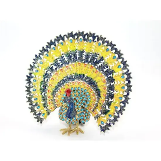 Swarovski Taşlı Tavuskuşu Model 7 resmi