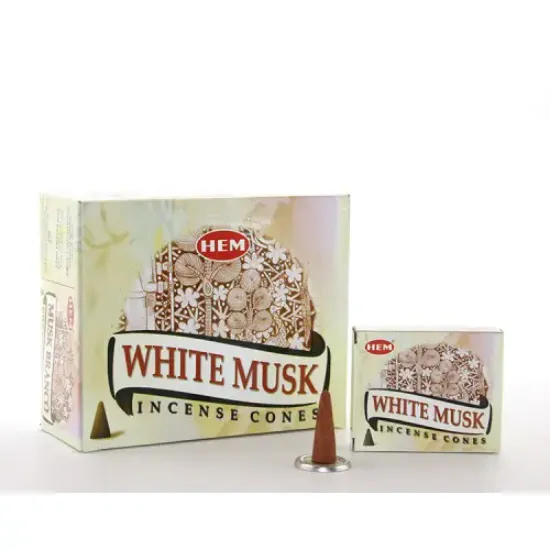 White Musk Aromalı Konik Tütsü resmi