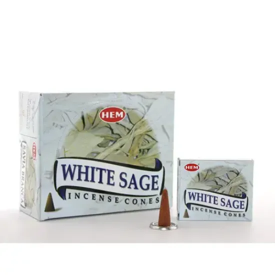 White Sage Aromalı Konik Tütsü resmi