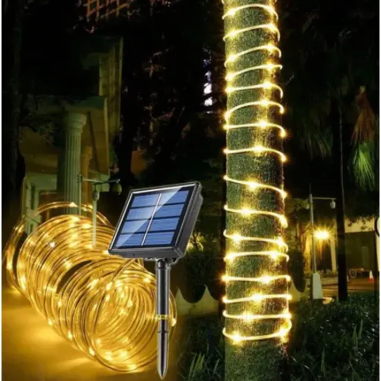10 Metre Güneş Enerjili Hortum LED Işık resmi