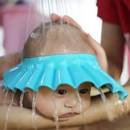Bebek Banyo Şapkası Mavi resmi