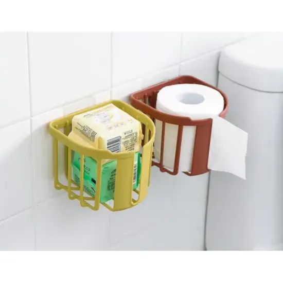 Yapışkanlı Çok Fonksiyonlu Banyo Organizeri BEYAZ resmi