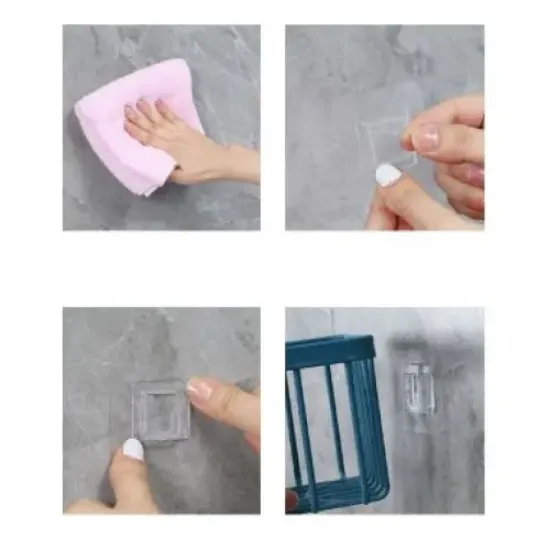 Yapışkanlı Çok Fonksiyonlu Banyo Organizeri BEYAZ resmi