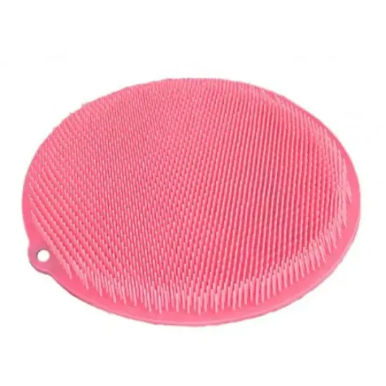 Yuvarlak Vantuzlu Banyo Sırt Kese Matı 26 cm resmi