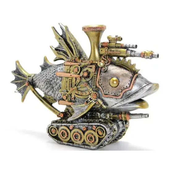 Steampunk Polyester Tasarım Balık Figürü  resmi