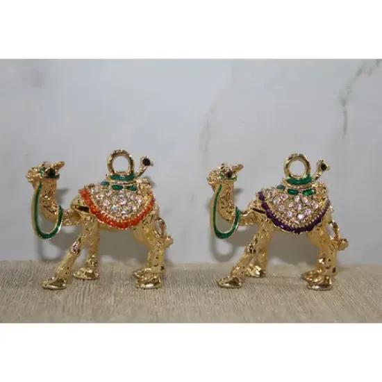 Swarovski Taşlı Minik Figür - Deve resmi
