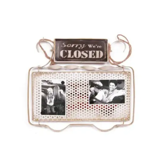 Open Closed Kapı Yazısı Süsü resmi